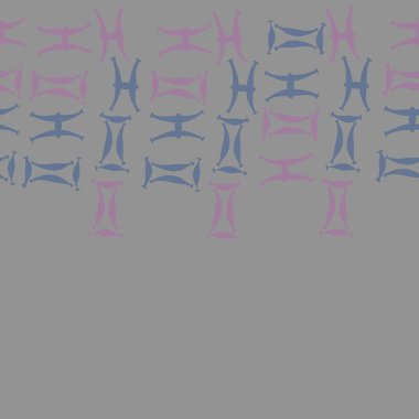 Soyut basit burç süslerinin kusursuz deseni