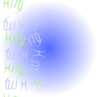 Soyut basit burç süslerinin kusursuz deseni