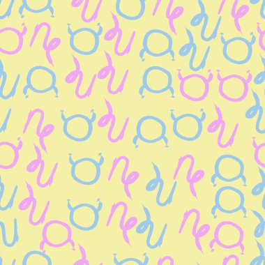 farklı sembollerle kesintisiz vektör arka planı