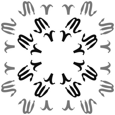 Soyut basit zodyak süsleme Dikişsiz desen