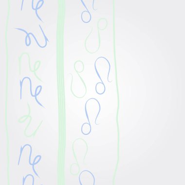 Zodyak işaretleri Dikişsiz desen - aslan, oğlak. Vektör çizimi