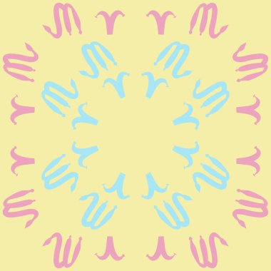 desen arka plan, Zodiac Signs 