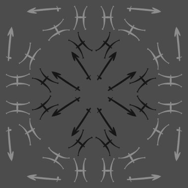 Zodiac Signs Dikişsiz desen. Vektör Illustration