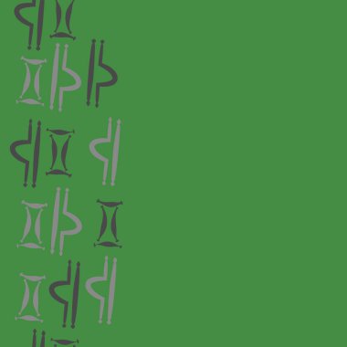 Burçların dikişsiz desen - terazi, İkizler. Vektör çizimi