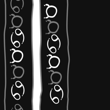 farklı sembollerle kesintisiz vektör arka planı