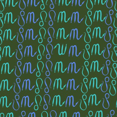 desen arka plan, burçlar ile soyut vektör illüstrasyon 