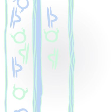 Soyut basit burç süslerinin kusursuz deseni