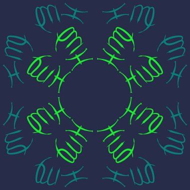 Zodiac Signs ile Dikişsiz soyut desen, vektör illüstrasyon