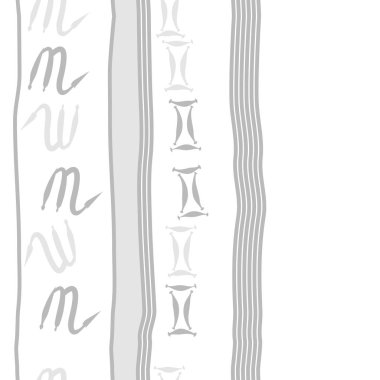 burç işaretleri ile dikişsiz desen, vektör illüstrasyon 