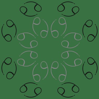 Zodiac Signs, doodle, kopya alanı dairesel desen