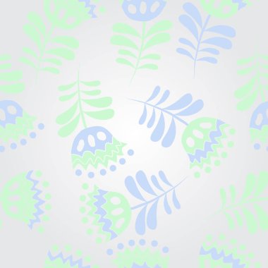 Kusursuz çiçek deseni, vektör çizimi