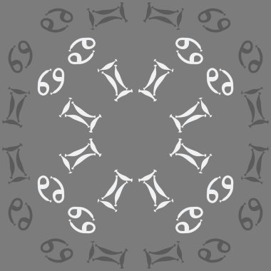 Soyut basit zodyak süsleme Dikişsiz desen