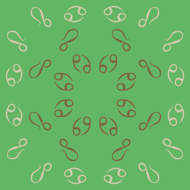Zodiac Signs, doodle, kopya alanı dairesel desen