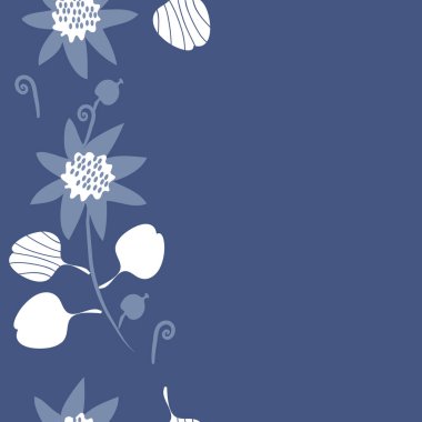 Kusursuz çiçek deseni, vektör çizimi