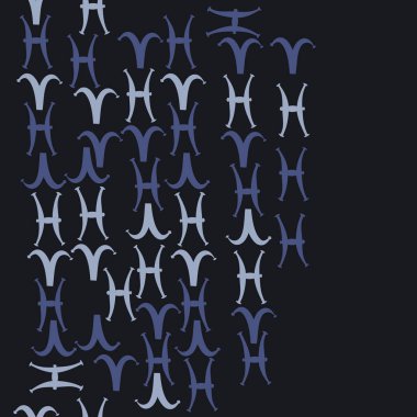 desen arka plan, Burç işaretleri ile vektör deseni 