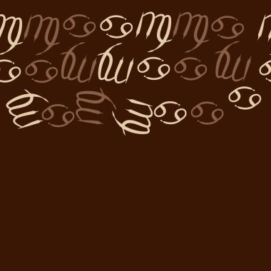 Zodiac Signs ile farklı Dikişsiz desen