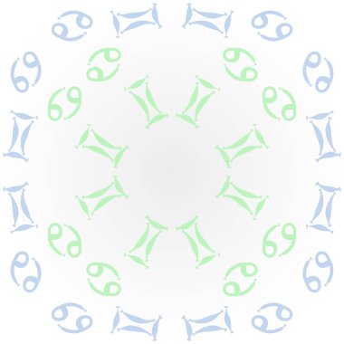 Soyut basit zodyak süsleme Dikişsiz desen