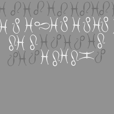 Zodiac Signs ile farklı Dikişsiz desen