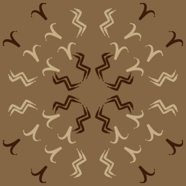 Soyut basit kaligrafi dikişsiz desen