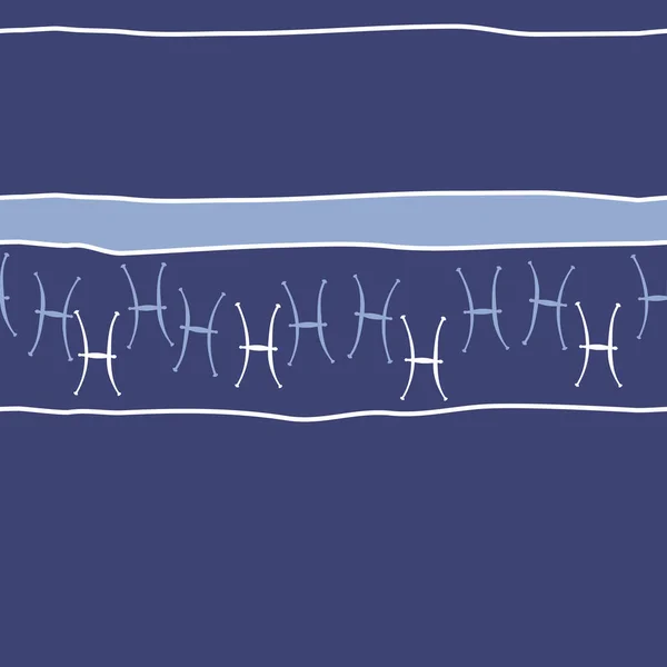 Patrón Sin Costura Adornos Simples Abstractos Del Zodíaco — Vector de stock