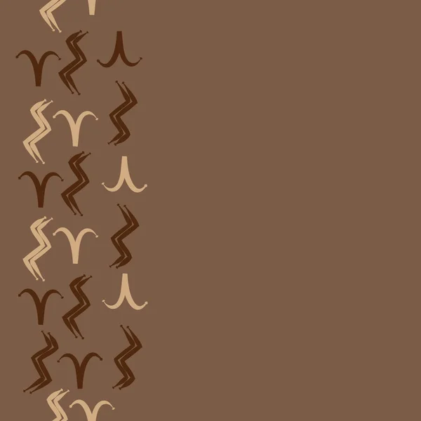 最小曲线符号的矢量插图 复制空间背景 白羊座生肖 — 图库矢量图片
