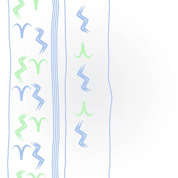 Okrągły Wzór Znaków Zodiaku Doodles Przestrzeń Kopiowania — Wektor stockowy