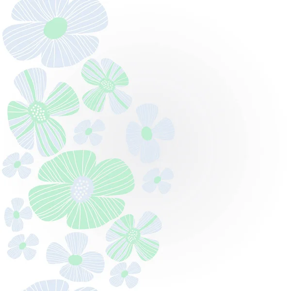 Motif Floral Coloré Illustration Vectorielle Simple — Image vectorielle