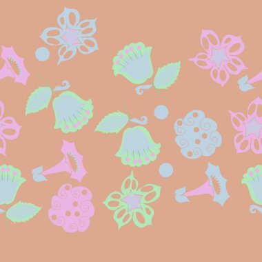 Soyut basit yaprakların kusursuz deseni