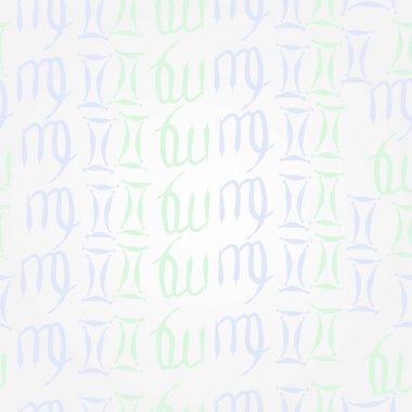 burç işaretleri ile dikişsiz desen, vektör illüstrasyon 