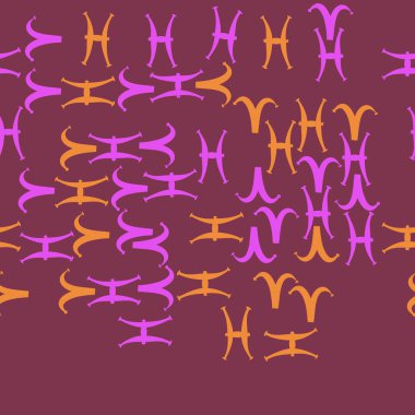 Soyut basit zodyak süsleme Dikişsiz desen