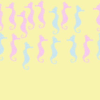 Denizatı deseni renkli vektör illüstrasyon. Kopyalama alanı