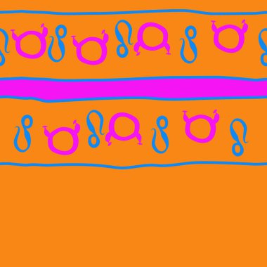 Burç burçları ile dikişsiz soyut desen, Boğa ve Aslan burçları vektör illüstrasyon 