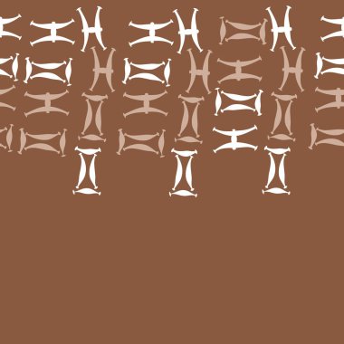 Soyut basit burç süslerinin kusursuz deseni