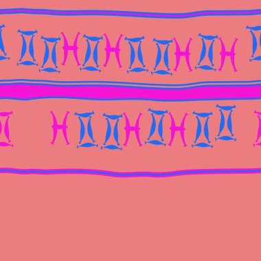 Zodiac Signs Dikişsiz desen-balık, ikizler. Vektör Illustration