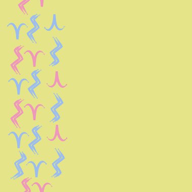 minimal eğri işaretleri vektör illüstrasyon, kopya uzay arka plan, Koç zodyak