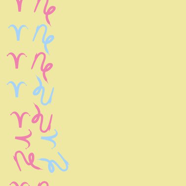 Zodiac Signs Dikişsiz desen. Vektör Illustration