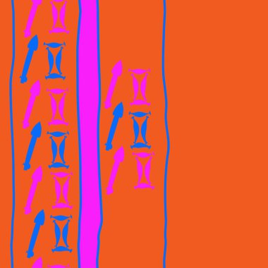 Burçlar ile dikişsiz soyut desen, vektör arka plan