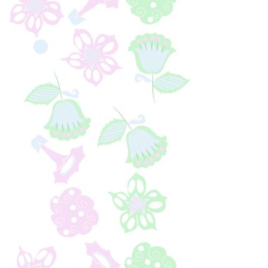 Soyut basit yaprakların kusursuz deseni