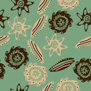 dikişsiz deniz deseni, sadece vektör illüstrasyon