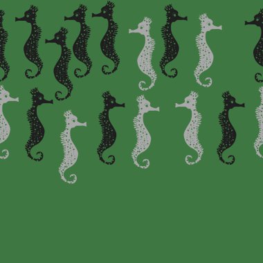 Denizatı deseni renkli vektör illüstrasyon. Kopyalama alanı