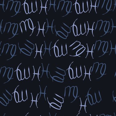 Soyut basit zodyak süsleme Dikişsiz desen