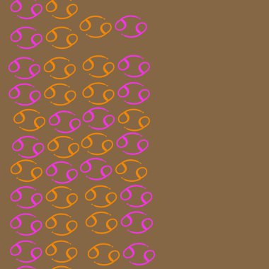 Soyut basit burç süslerinin kusursuz deseni