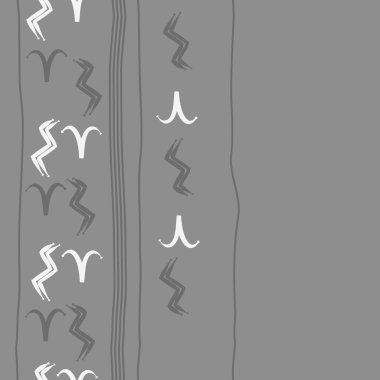 Zodiac Signs, doodle, kopya alanı dairesel desen