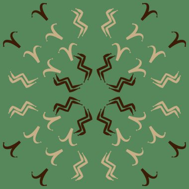 Soyut basit kaligrafi dikişsiz desen