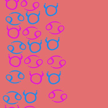 Soyut basit zodyak süsleme Dikişsiz desen