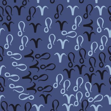 Soyut basit zodyak süsleme Dikişsiz desen