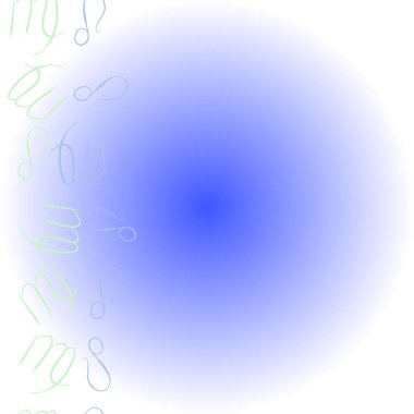 Soyut basit kaligrafi dikişsiz desen