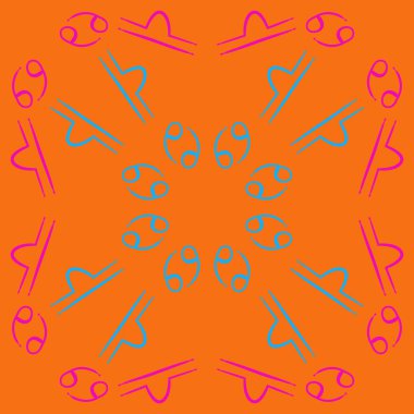 Soyut basit zodyak süsleme Dikişsiz desen