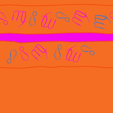 Soyut basit zodyak süsleme Dikişsiz desen