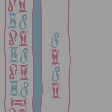 Soyut basit burçlar süs ile Dikişsiz desen